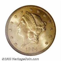 1904 $20 MS65 NGC....