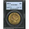 Image 1 : 1907-D $20 MS63 PCGS. A Mint State example of this slightly better issue that is also the final y...