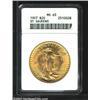 Image 1 : 1907 $20 Arabic Numerals MS63 ANACS....