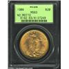 Image 1 : 1908 $20 No Motto MS63 PCGS. Sharply defined with soft frosted luster and minimal marks. A great...