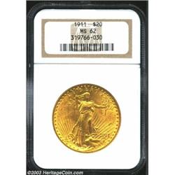 1911 $20 MS62 NGC....
