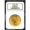 Image 1 : 1911 $20 MS62 NGC....