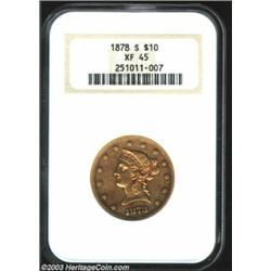 1878-S $10 XF45 NGC....