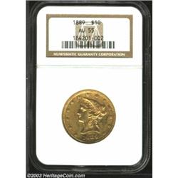 1889 $10 AU55 NGC....