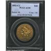 Image 1 : 1892-CC $10 AU50 PCGS. The remaining luster is especially extensive on the reverse. A problem-fre...