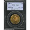 Image 1 : 1892-S $10 MS62 PCGS. Sharply struck with bright green and orange-gold colors. The surfaces are p...