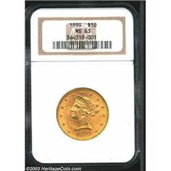 1899 $10 MS63 NGC....