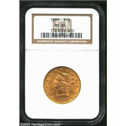 1899 $10 MS64 NGC....