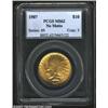 Image 1 : 1907 $10 No Motto MS62 PCGS....