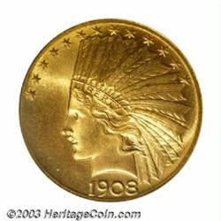 1908 $10 Motto MS66 NGC....