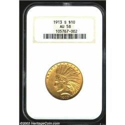 1913-S $10 AU58 NGC....