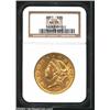 Image 1 : 1851 $20 AU55 NGC. Heavily abraded, with modest wear on the highpoints, and some of the original...