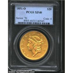 1851-O $20 XF40 PCGS....