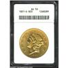 Image 1 : 1851-O $20 AU50 ANACS. The 1851-O Double Eagle has the highest production of any New Orleans issu...
