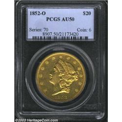 1852-O $20 AU50 PCGS....