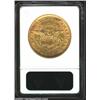 Image 2 : 1853 $20 AU50 ANACS. The ample remaining luster has an occasional ruby-red hue. Free from bagmark...