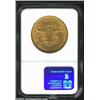 Image 2 : 1857-S $20 AU58 NGC. Luster surrounds the stars individually, but not as a group. A sharply struc...