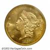 Image 1 : 1857-S $20 MS64 PCGS. As with all of the 1857-S Twenties from the S.S. <I>Central America,...