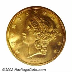 1857-S $20 Spiked Shield MS65 PCGS....