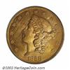 Image 1 : 1858 $20 AU58 PCGS....