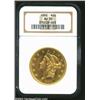 Image 3 : 1858 $20 AU58 NGC....