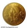 Image 1 : 1858-S $20 MS61 NGC. Ex: Browning. The 1858-S Double Eagle has quite possibly suffered an unwarra...