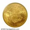 Image 2 : 1858-S $20 MS61 NGC. Ex: Browning. The 1858-S Double Eagle has quite possibly suffered an unwarra...