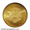 Image 1 : 1859-S $20 MS62 NGC....