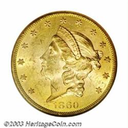 1860 $20 MS61 NGC....