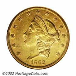 1862-S $20 AU55 NGC....