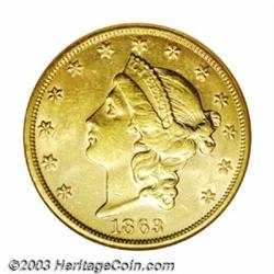 1863-S $20 AU58 NGC....