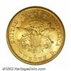 Image 2 : 1863-S $20 MS61 NGC. <I>Ex: Brother Jonathan. The '63-S was a conditionally rare Type One Twenty...