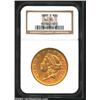 Image 1 : 1868-S $20 AU55 NGC. Sharply struck with a fair degree of remaining luster, and lovely pink-gold...