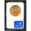 Image 2 : 1871-S $20 AU58 NGC. Sharply struck, with variegated pink-gold and green-gold colors, the surface...