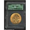 Image 1 : 1873 $20 Open 3 MS61 ICG. Well struck, the luster appears a bit subdued.<BR><I>From the Brian Lon...