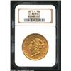 Image 1 : 1875-S $20 AU55 NGC. The absence of notable abrasion lends eye appeal to this original Double Eag...
