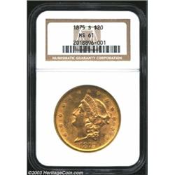 1875-S $20 MS61 NGC....