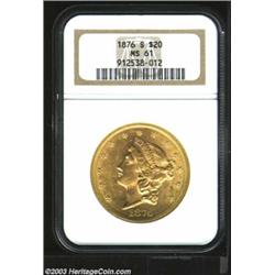 1876-S $20 MS61 NGC....