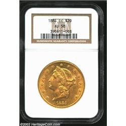 1884-CC $20 AU58 NGC....