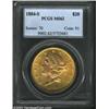 Image 1 : 1884-S $20 MS62 PCGS. A higher-end example of this condition rarity, with most Mint State survivo...
