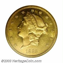 1885 $20 AU55 NGC....