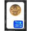Image 2 : 1890-CC $20 AU55 NGC. Bright luster radiates from the margins and devices. Sharply struck and wit...