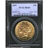 Image 1 : 1895 $20 MS60 PCGS....