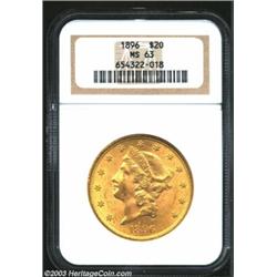 1896 $20 MS63 NGC....
