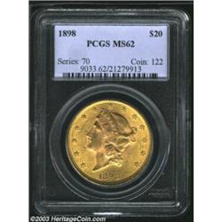 1898 $20 MS62 PCGS....