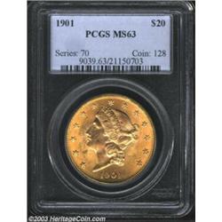 1901 $20 MS63 PCGS....