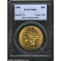 1902 $20 MS62 PCGS....