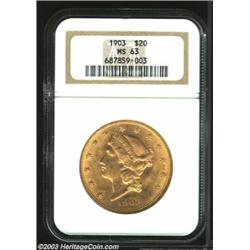 1903 $20 MS63 NGC....