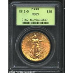 1913-D $20 MS63 PCGS....