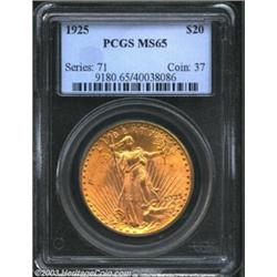 1925 $20 MS65 PCGS....